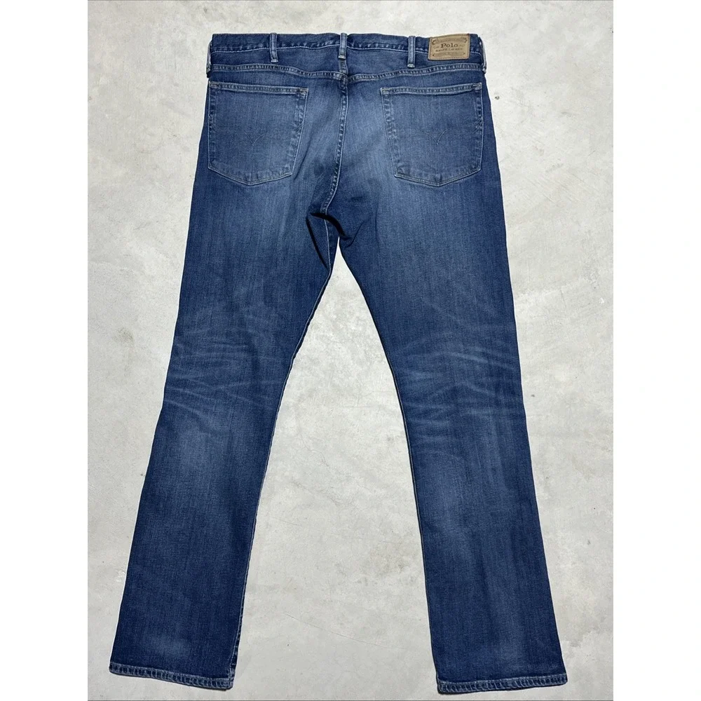 Vintage Polo Ralph Lauren Hampton Men's Straight Leg Jeans SZ 38x36 Y2K Denim